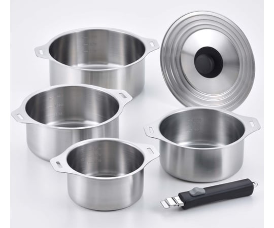 燕三 IH着脱式鍋4点セット　EM-031